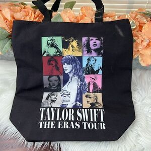 Taylor Swift 2023 Eras Tour Merch Exclusive Black Tote Bag